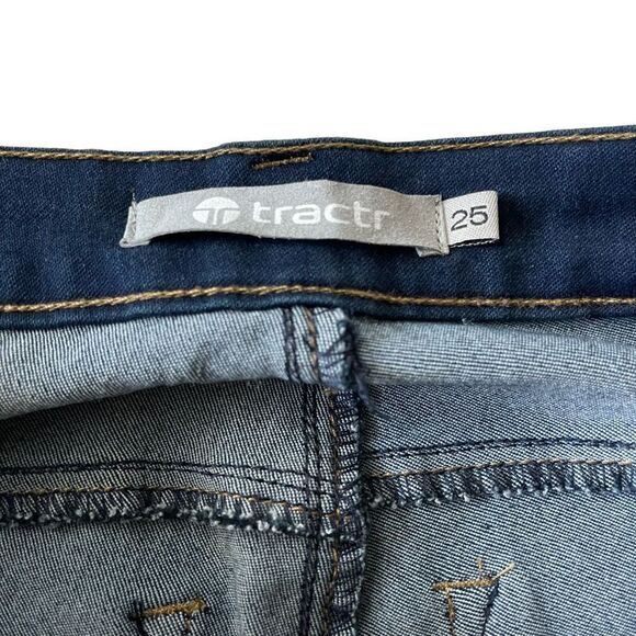 Tractr Skinny Jeans Size 25 Dark Wash - Picture 5 of 5